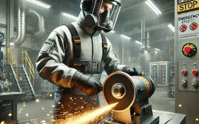 Bezpečné práce při broušení materiálů