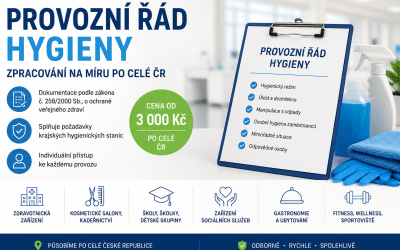 Provozní řád hygieny – zpracování na míru po celé ČR | od 3 000 Kč